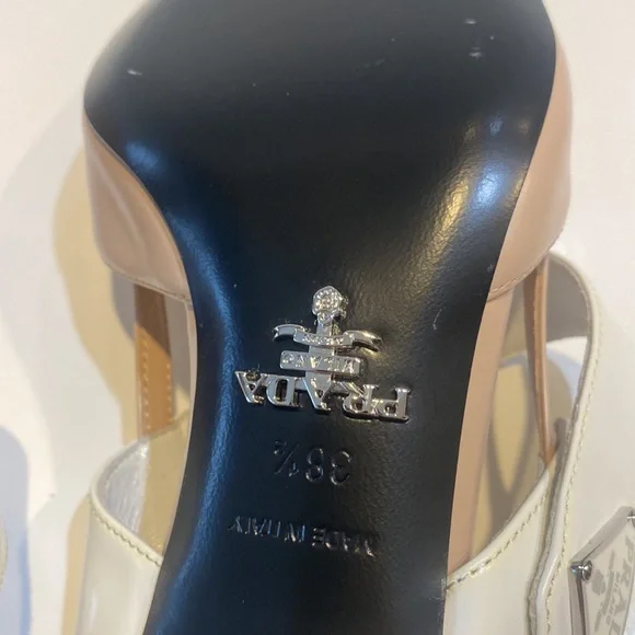 Prada Slingback Pump Heel - Nude - Picture 8 of 10